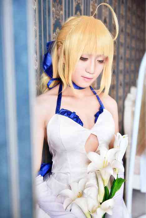 [国内Cosplay]ID0066 [CosPlay] 2015.09 No.166 saber 蓝百合 [10P77M]