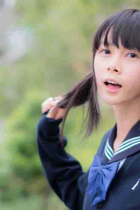 [双马尾辫清纯可爱美女写真]ID091 上条 なずな