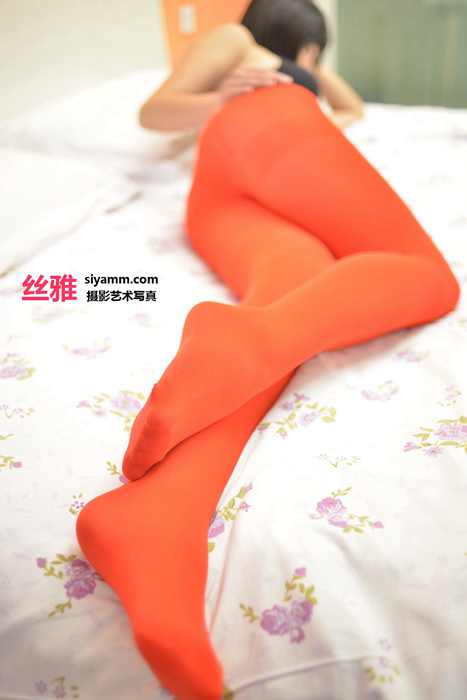 SIYAMM丝雅写真No.080 性感无内火红裤袜