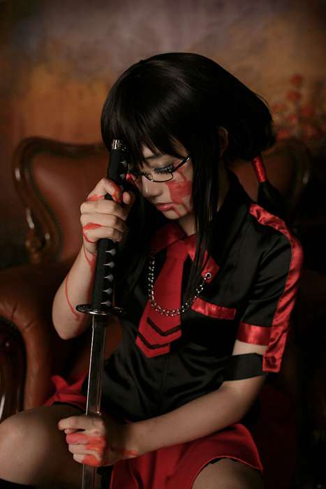 [韩国团体Spiral Cat's螺旋猫Cosplay写真]ID0002 Blood-C